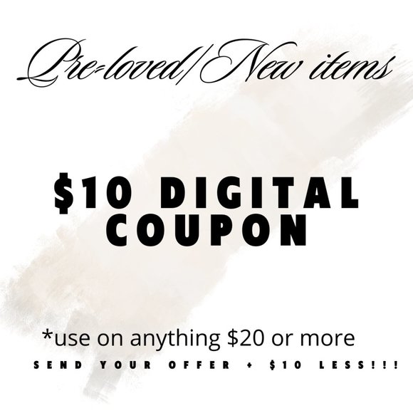 Tops - $10 DIGITAL POSHMARK COUPON